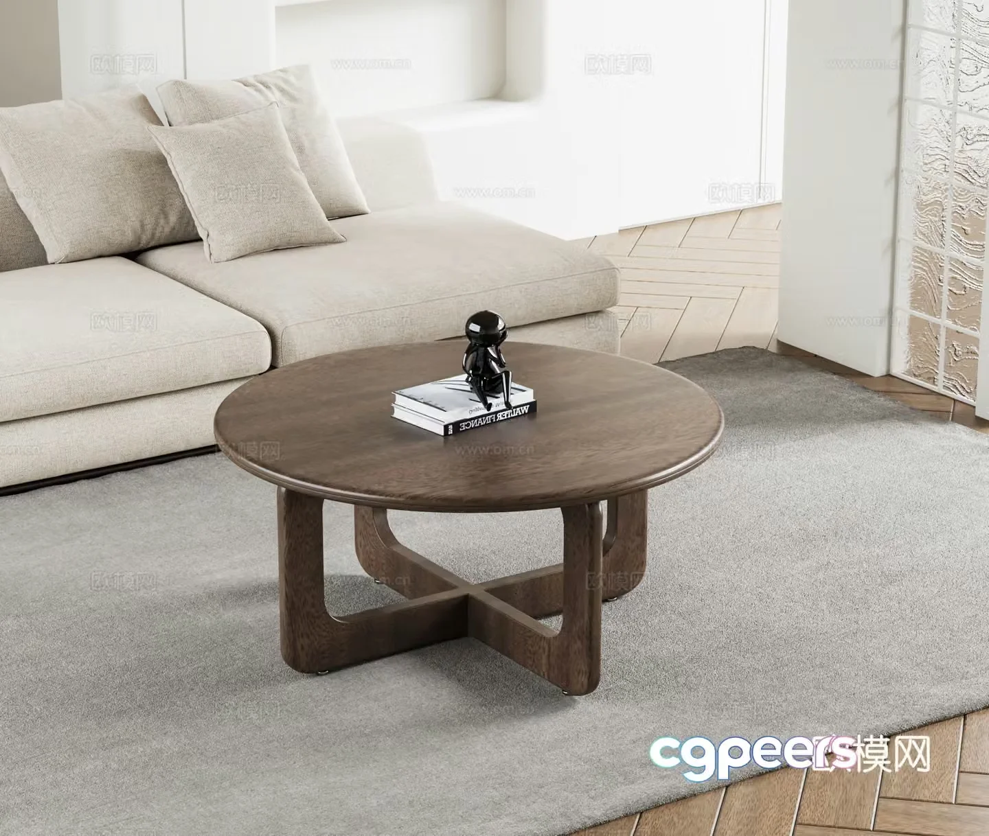 Modern coffee table 3d model