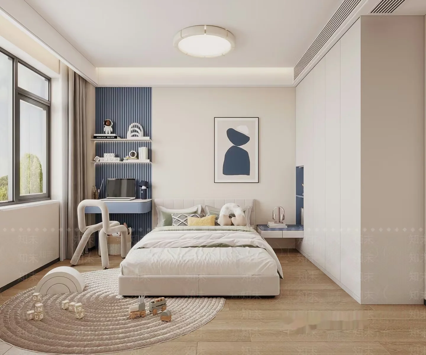 Cozy Modern Bedroom 3D Model – 13662 – VRAY Render