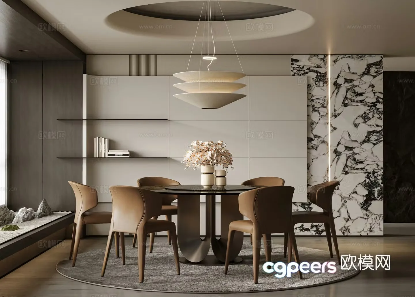 Modern restaurant 3d model