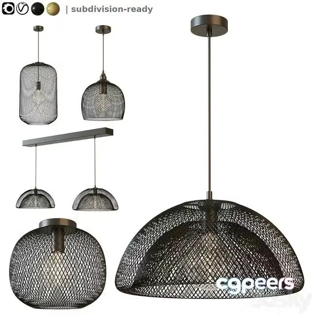 3ds Max Free – Pendant Lights Lucide Mesh