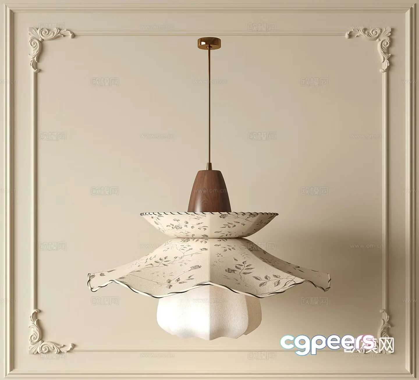 Song’s medieval chandelier Restaurant chandelier Bedroom chandelier 3D model