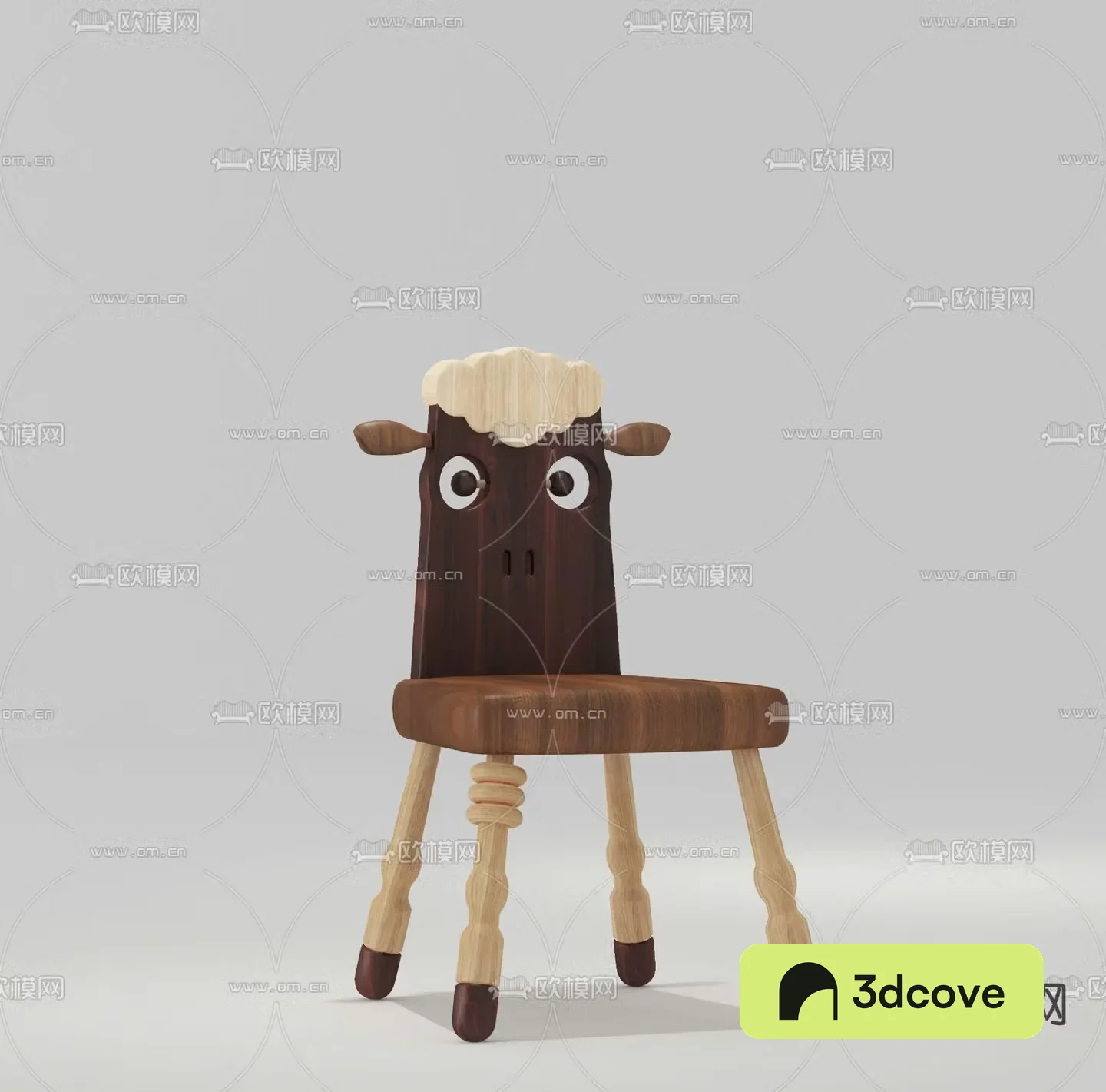 Nordic children’s sheep chair