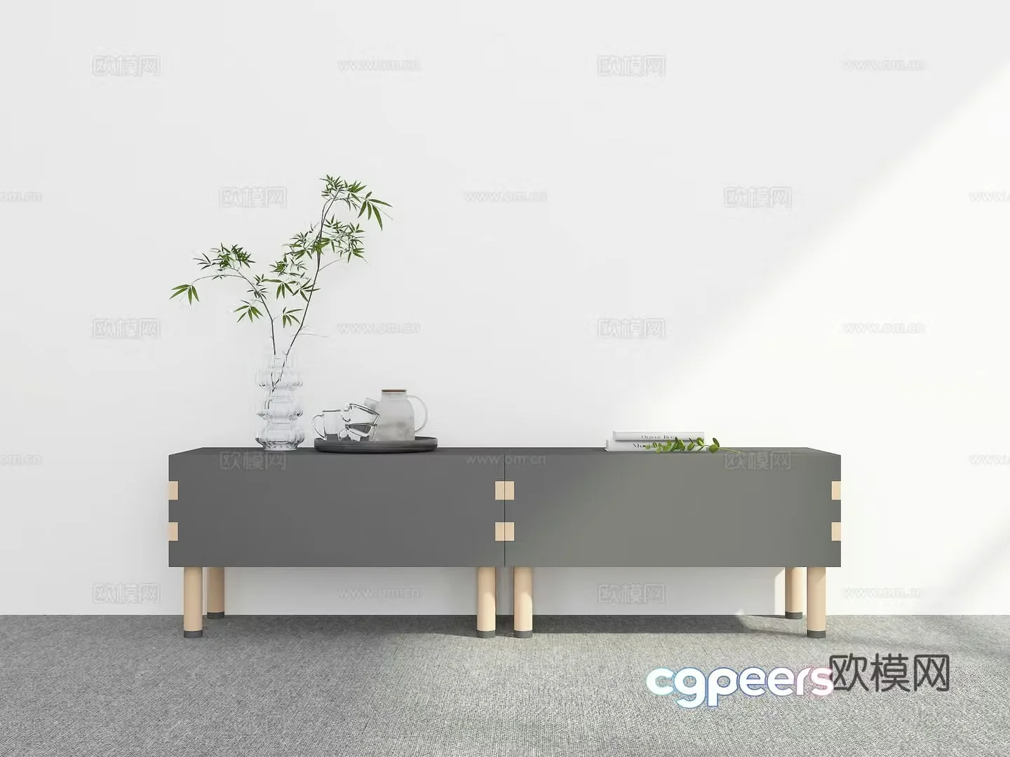 Modern TV cabinet 3d model