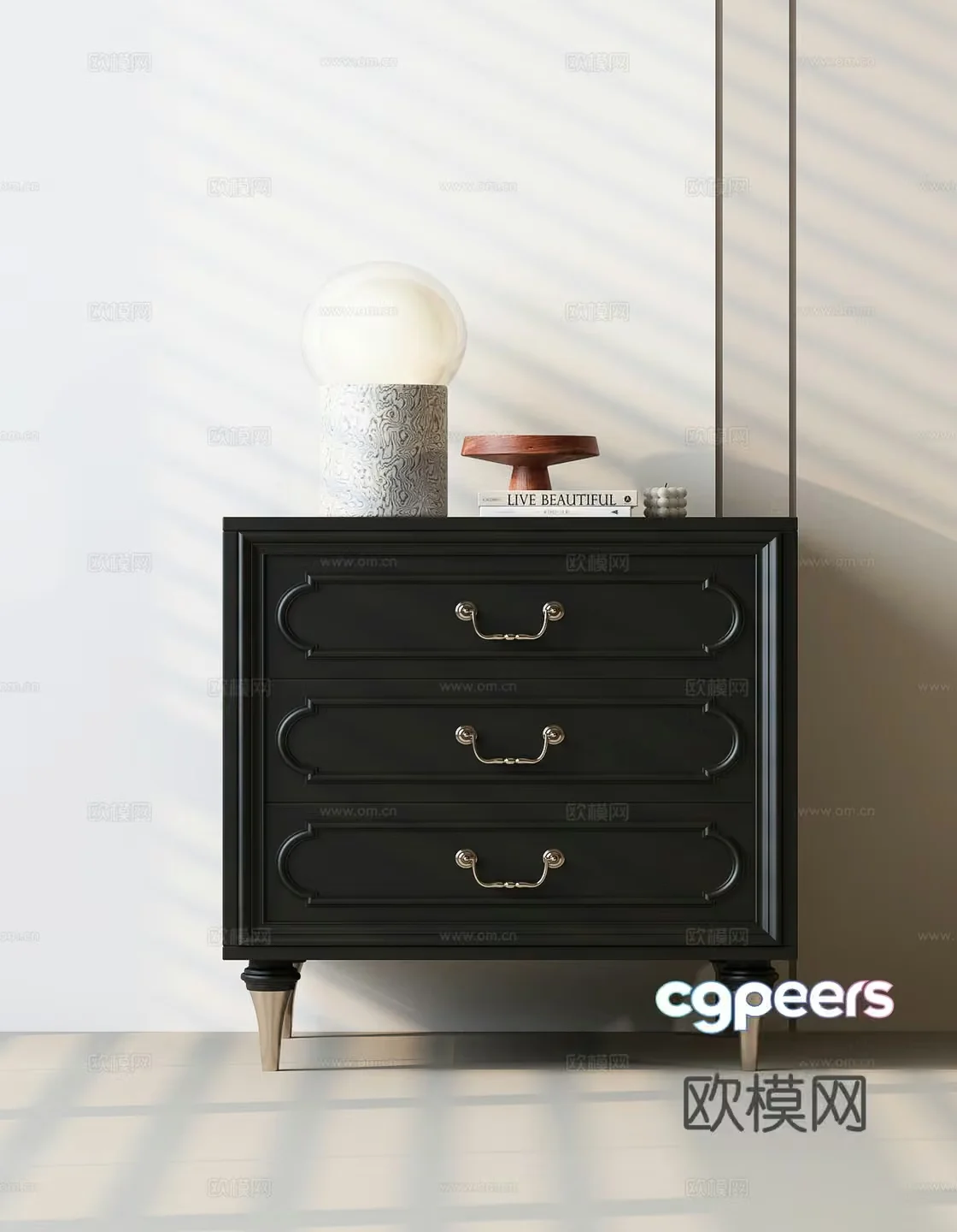 Modern Chest Of Drawers 3D Model – 18636 – VRAY Render