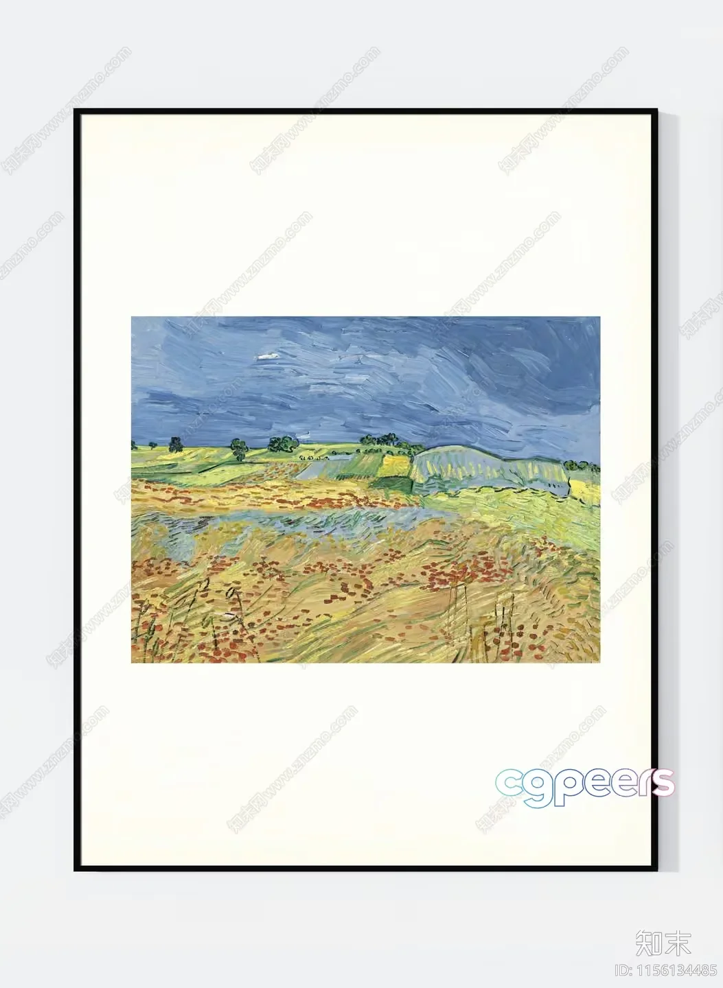 Artistic Landscape Painting 3D Model – 9157 – VRAY Render