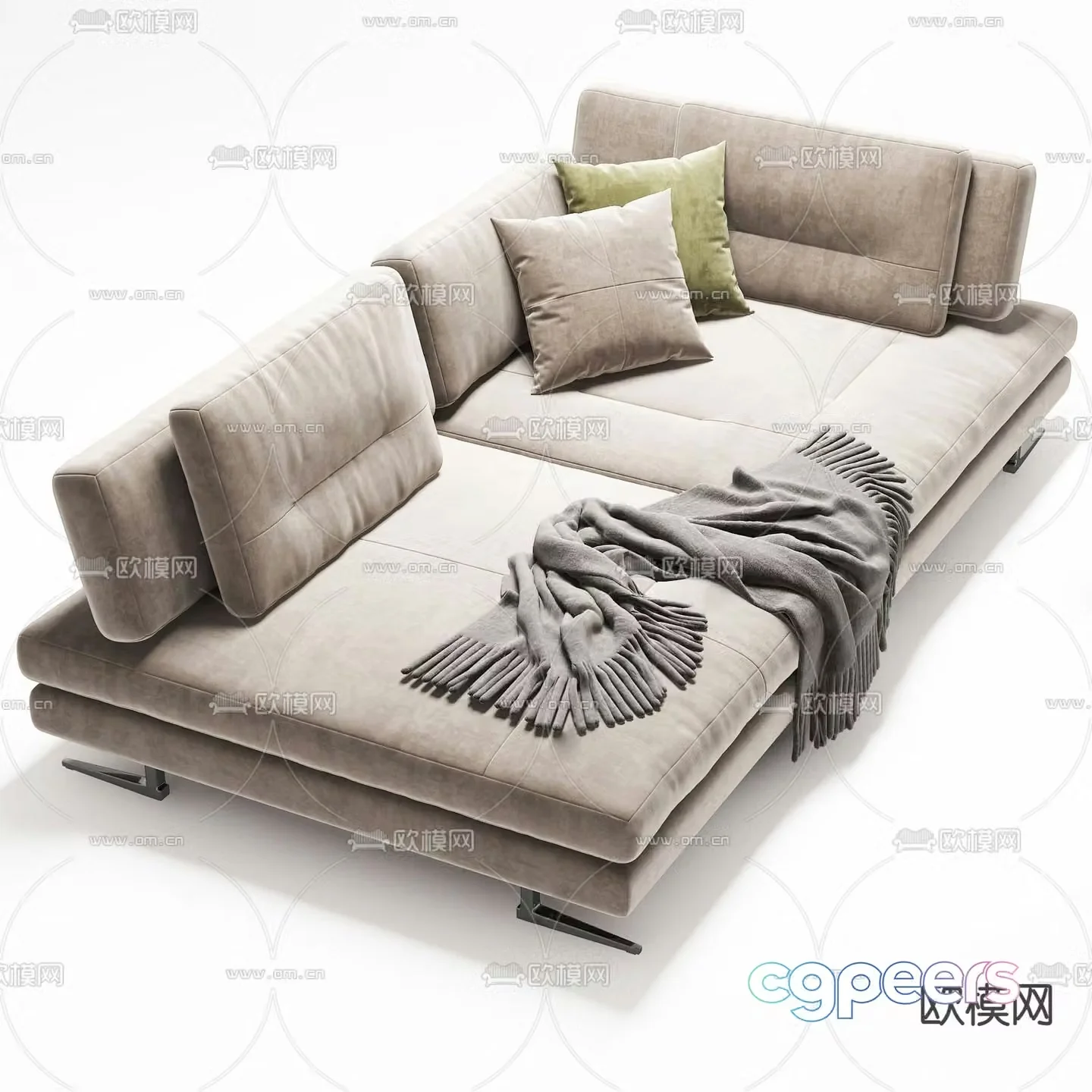 Modern sofa bed 3d model