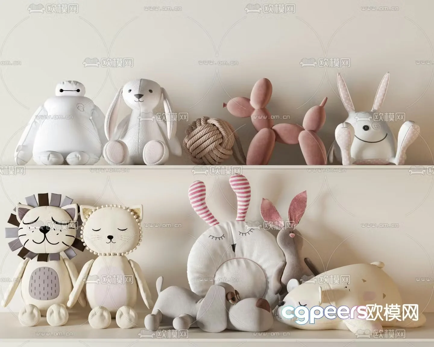 children toys doll doll doll 3d model