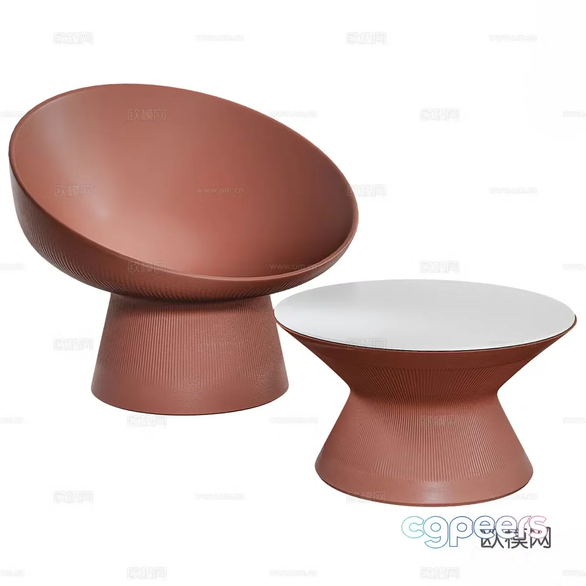Modern lounge chair 3d model