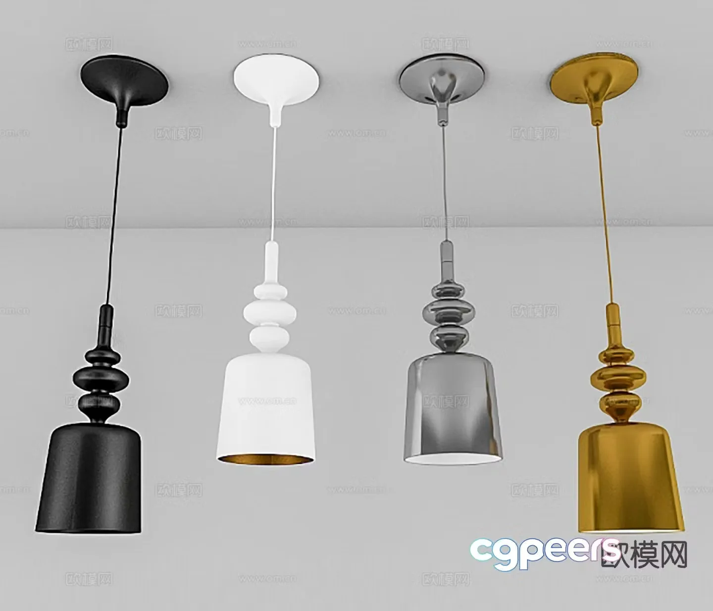 Modern interior chandelier dining room chandelier 3d model