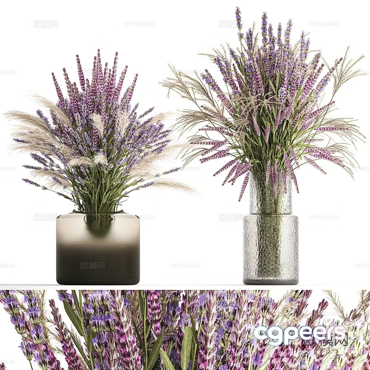 Vase flowers 3d model