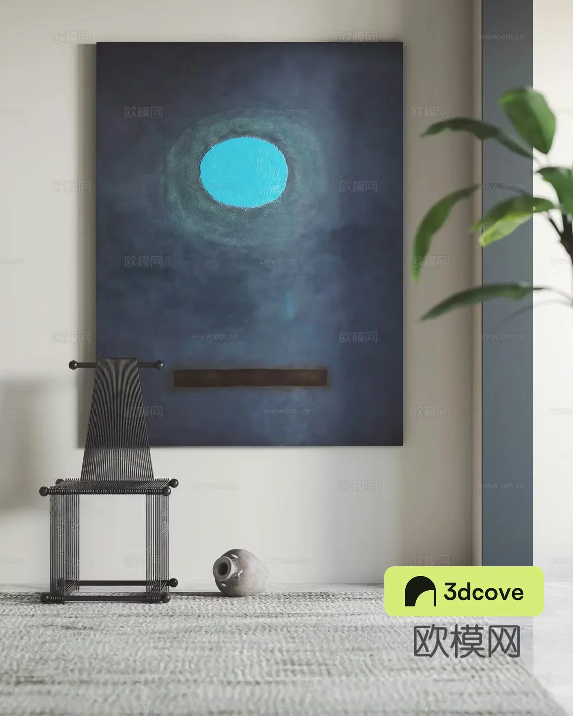 Modern decorative paintings hanging paintings leisure chair