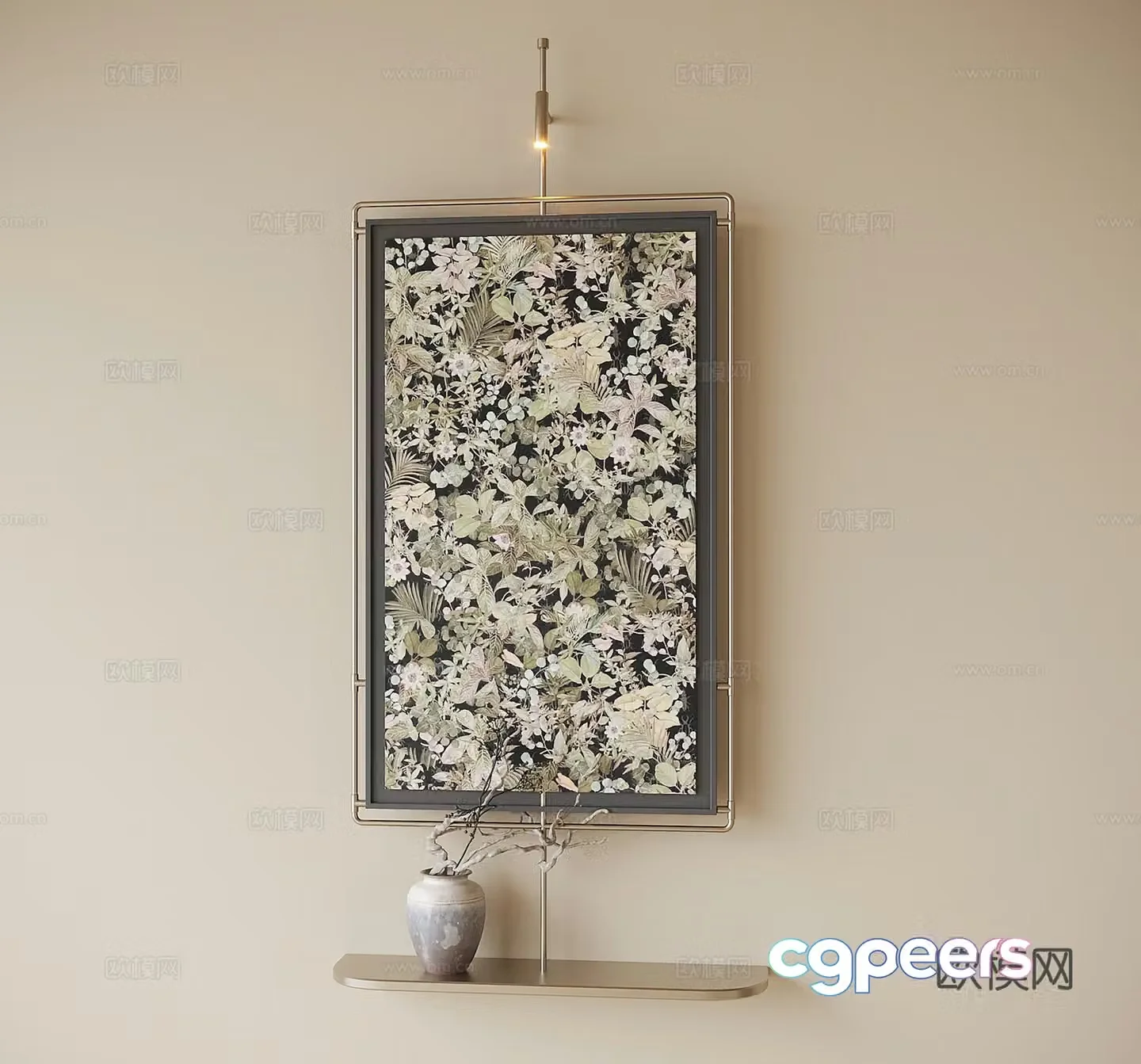French entrance painting 3D model