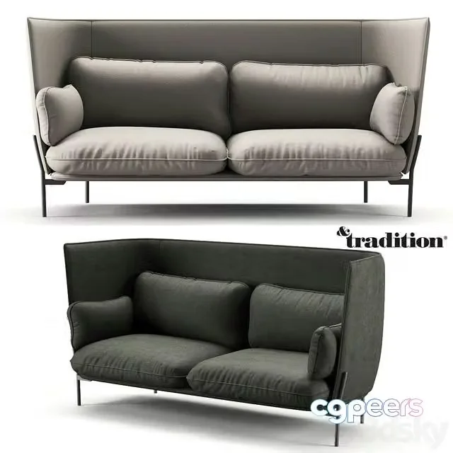 3ds Max Free – Tradition Cloud High Back LN7