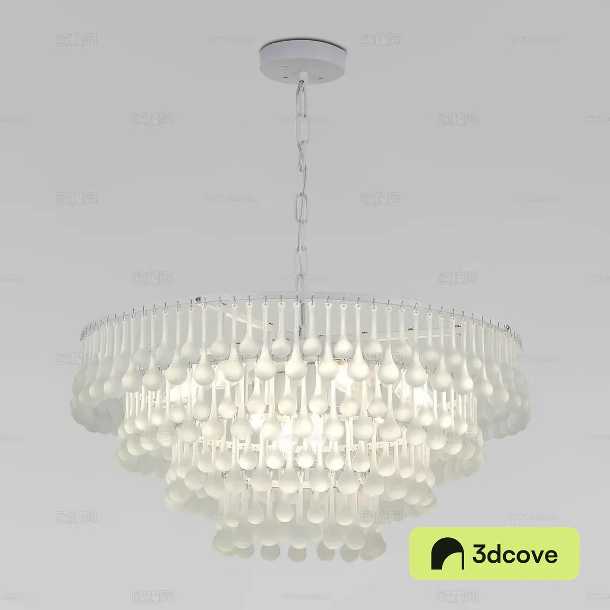Modern simple chandelier glass chandelier living room chandelier lamp