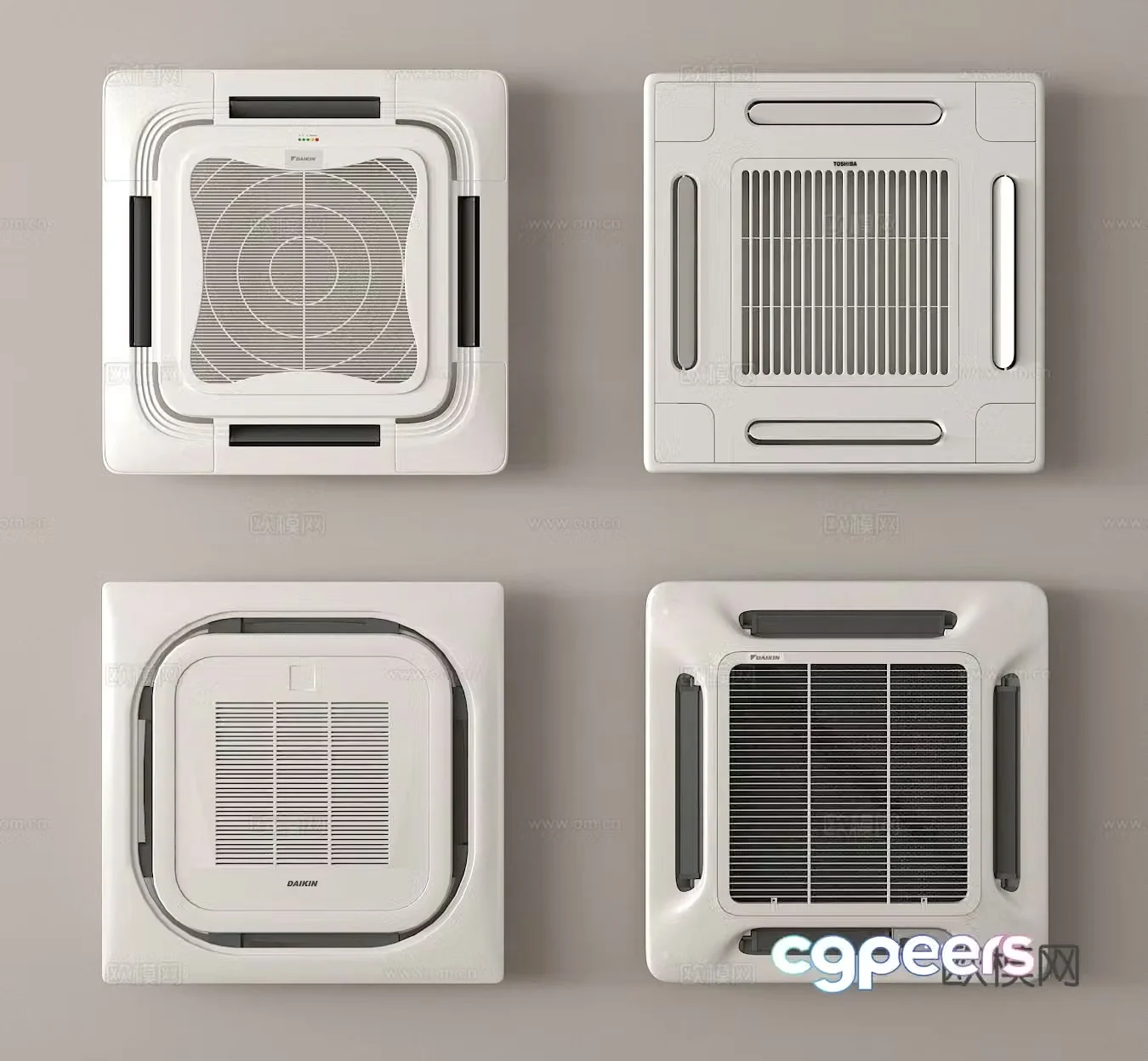 Top air conditioner Top air conditioner Central air conditioner 3D model