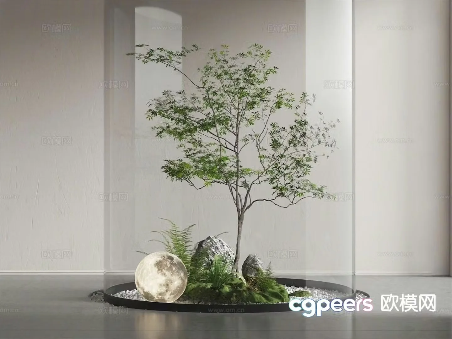 Landscape sketch plant landscaping 3D model