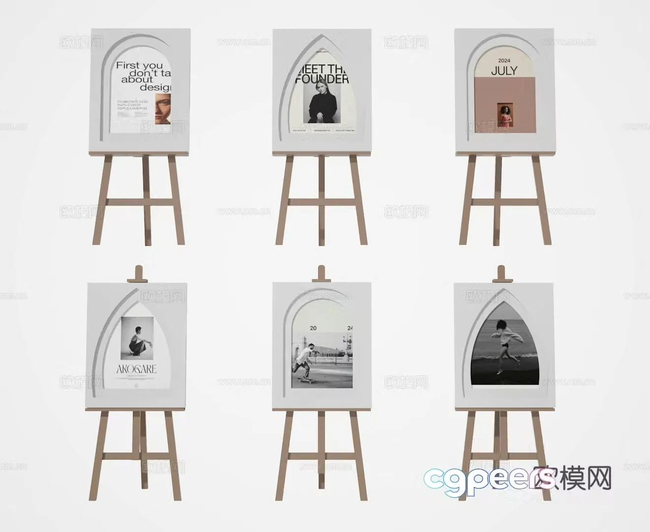 Billboard 3d model