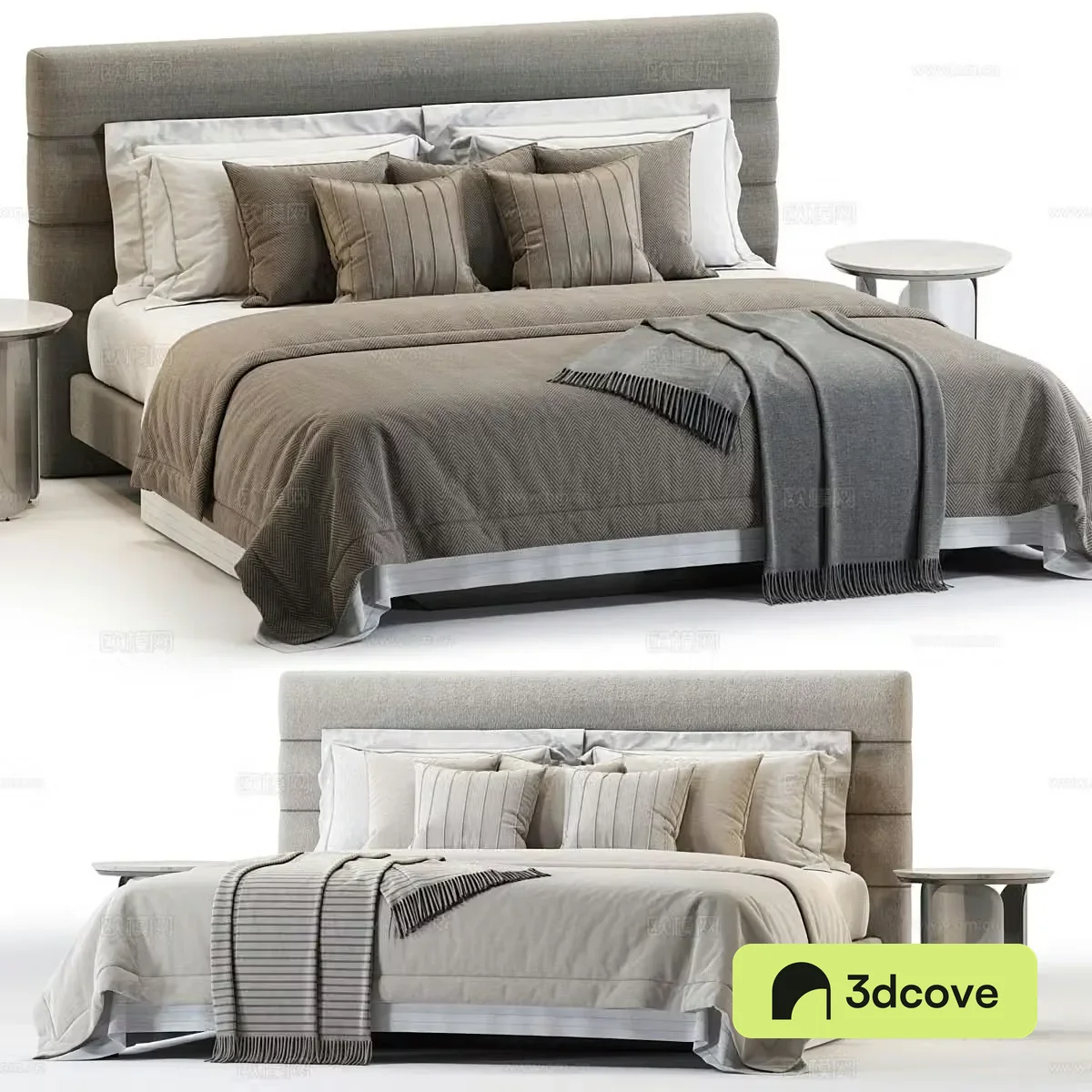 New Chinese Domkapa Yumi Fabric Double Bed