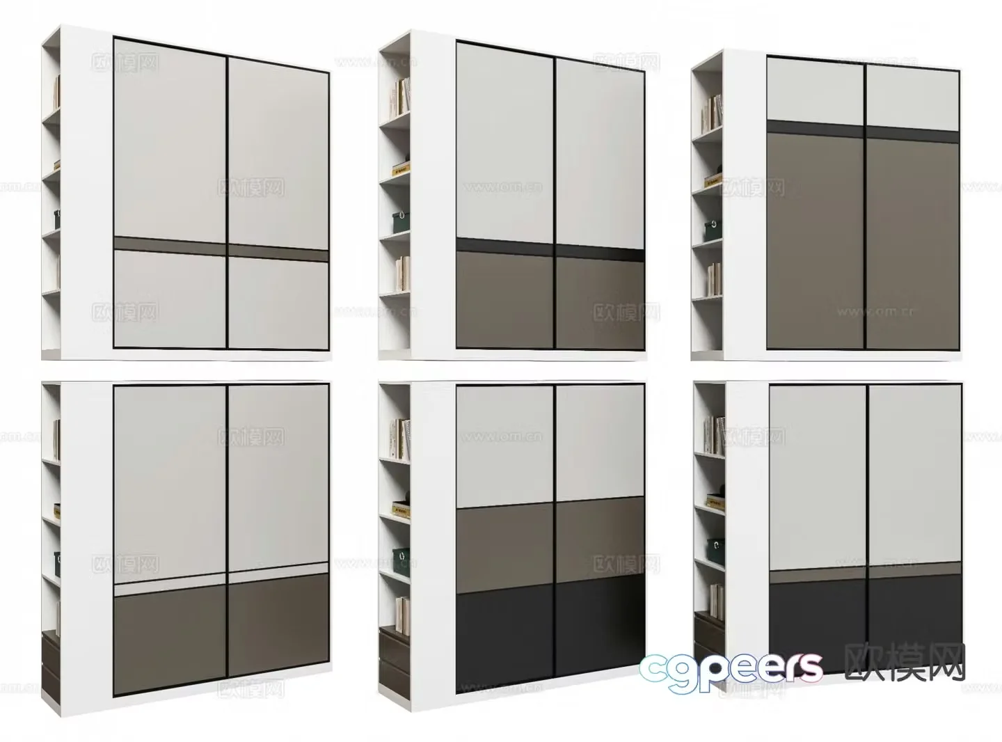 Modern wardrobe 3d model