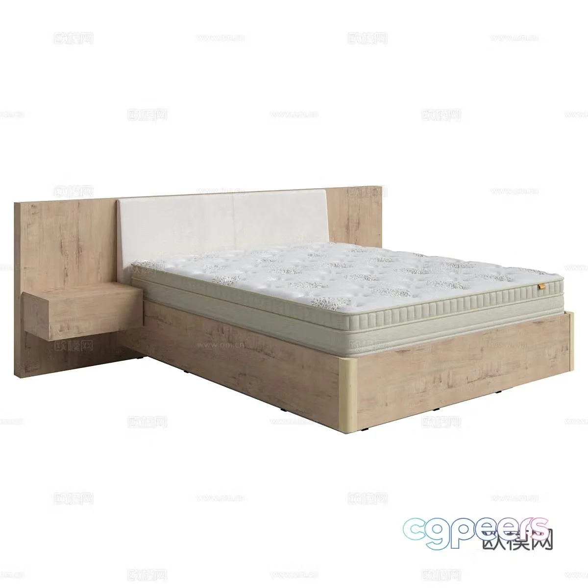Double bed 3d model
