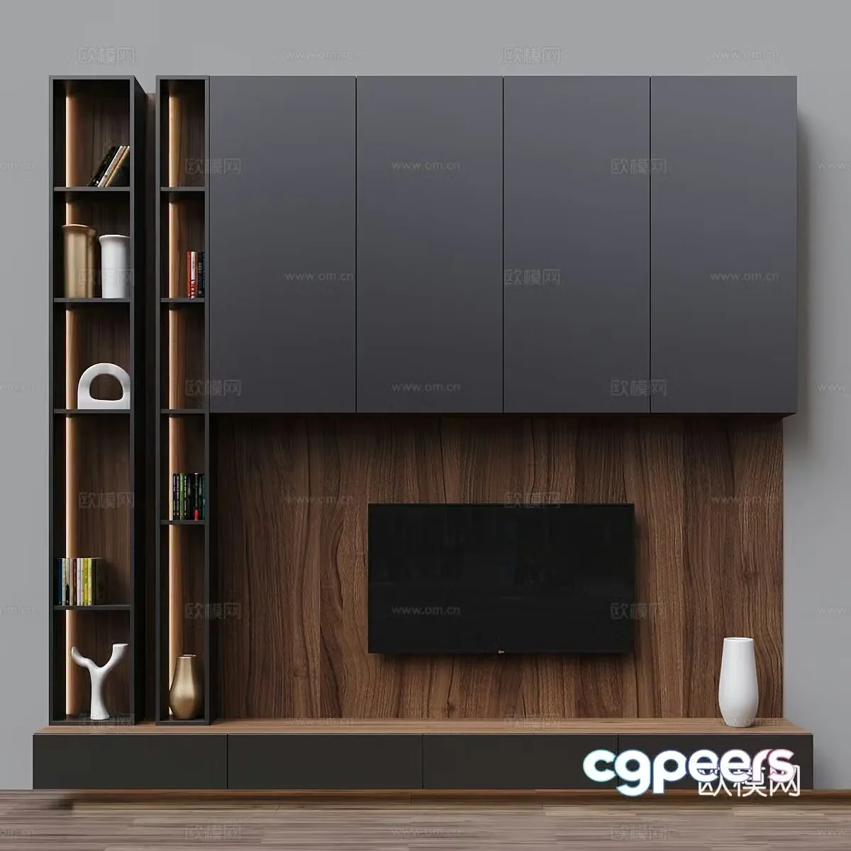 Light luxury background wall TV background wall TV cabinet TV background cabinet 3d model