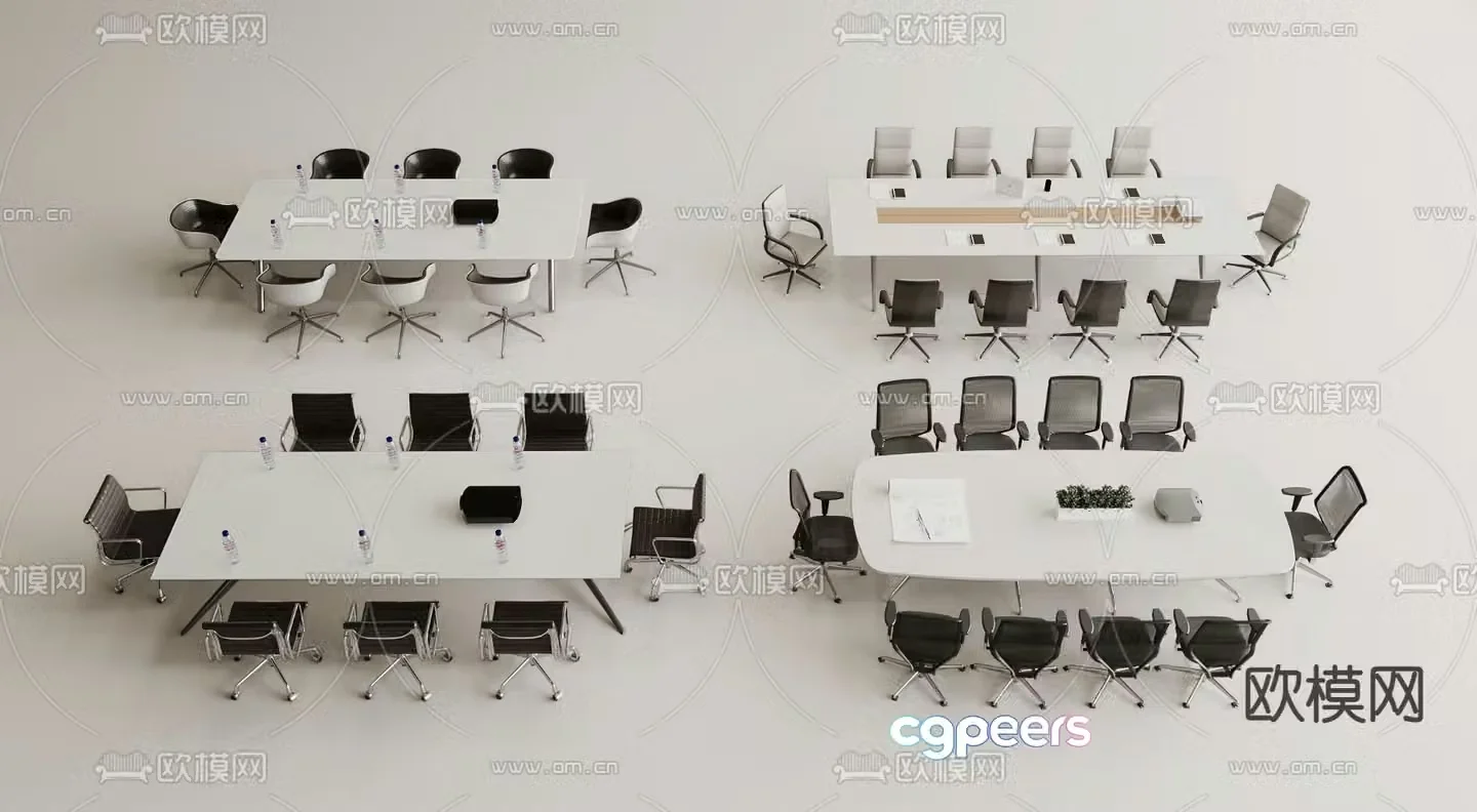 Modern conference table conference table 3d model