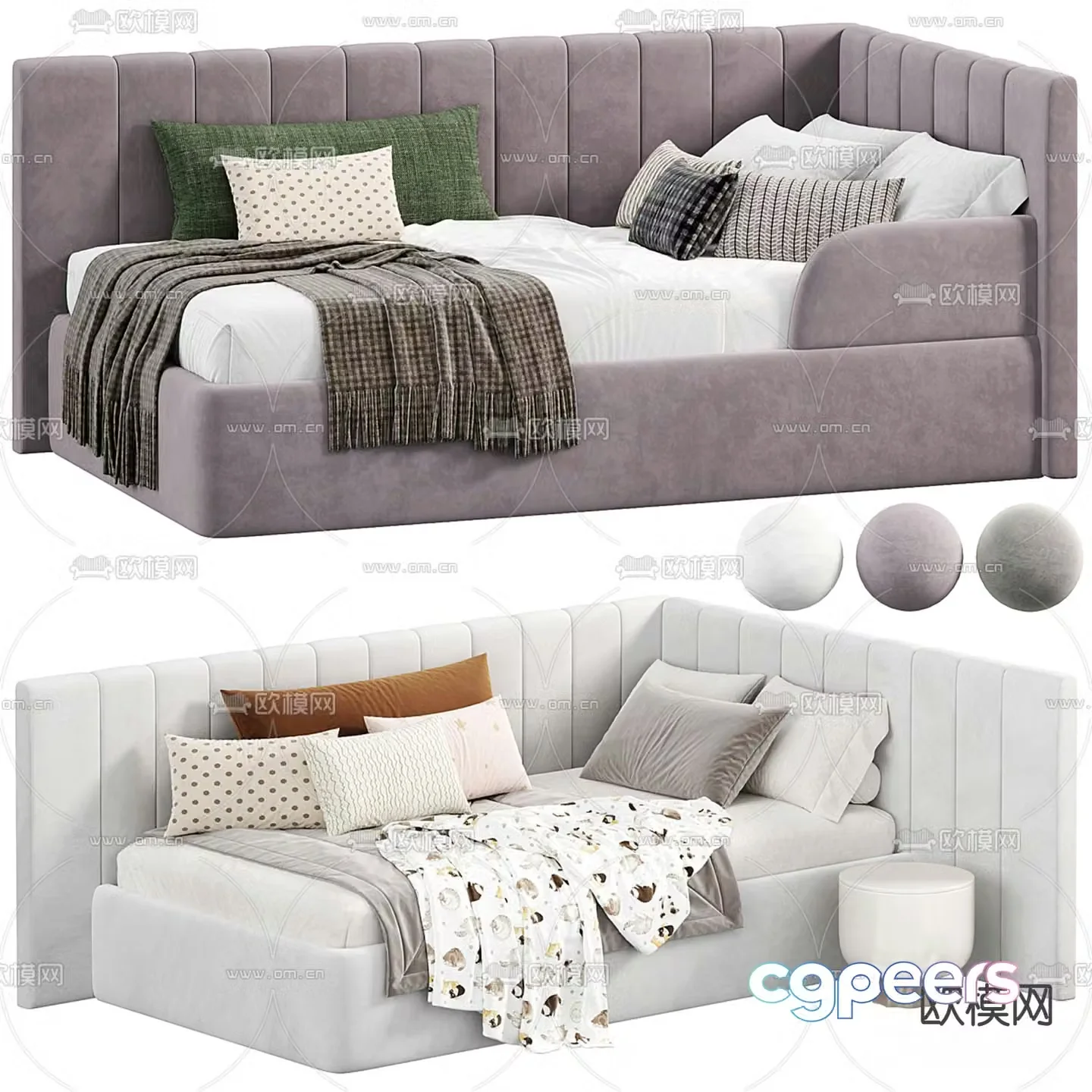 frankof children’s single bed 3d model