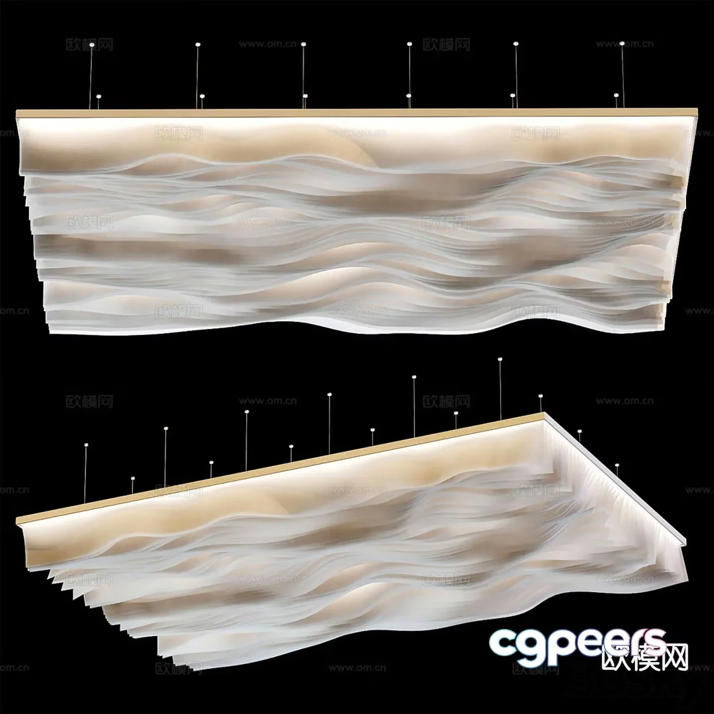 Special-shaped ceiling 3D model