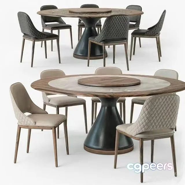 3ds Max Free – Tonin Casa Dolly table Malva Elite chair