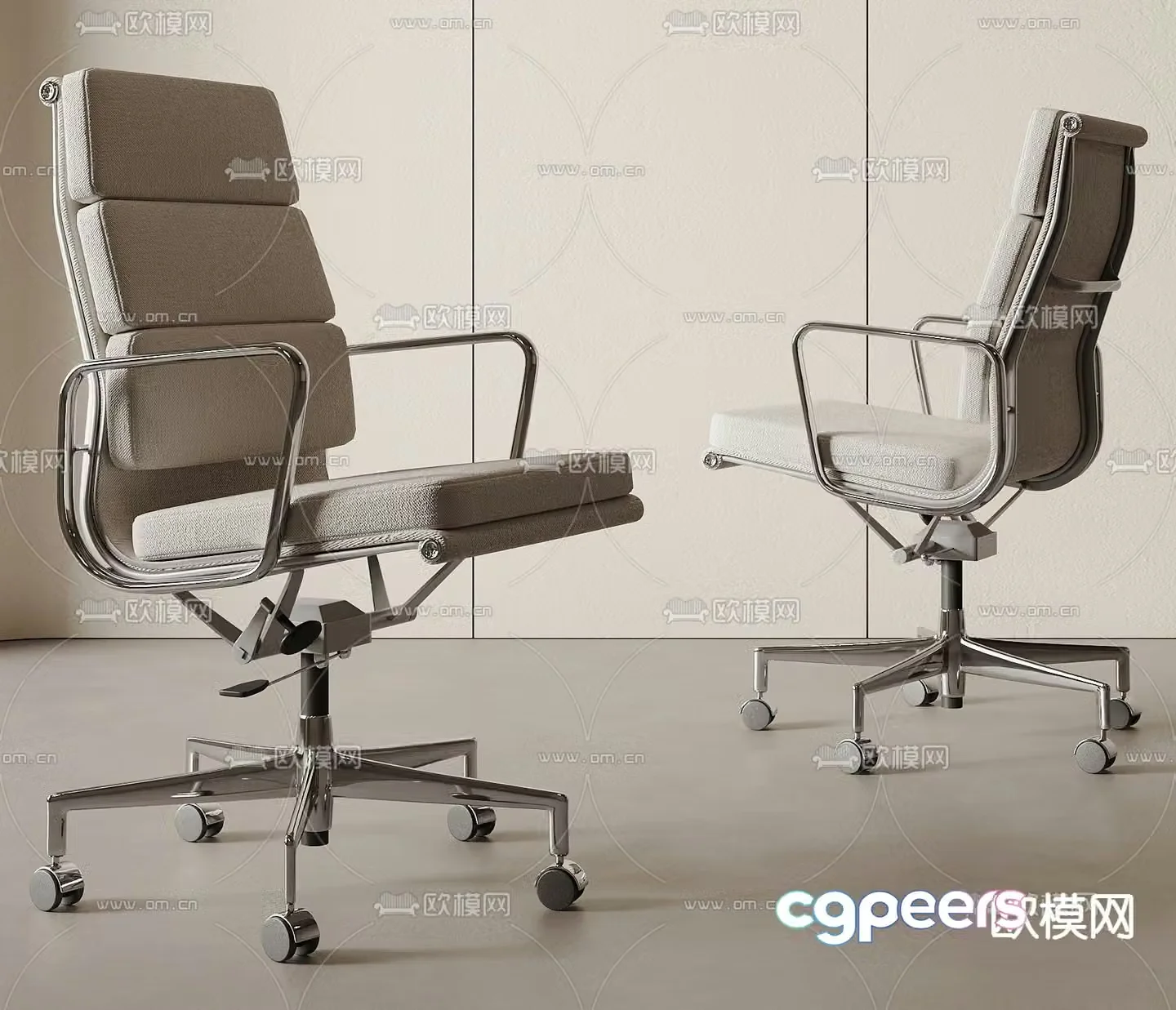 Modern office chair staff chair 3d model
