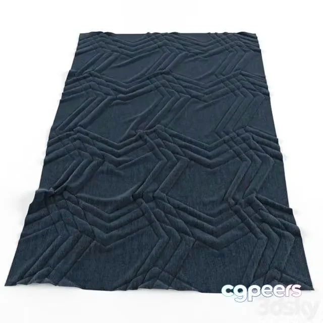 3ds Max Free – Navy blue carpet