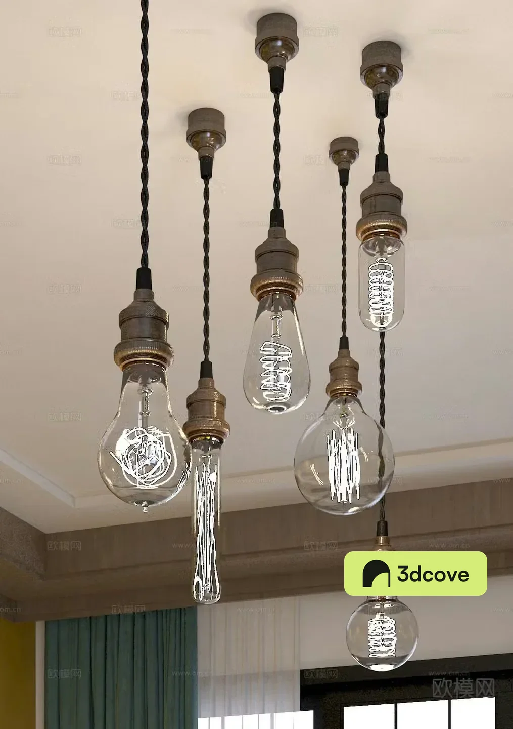 Nordic chandelier glass chandelier