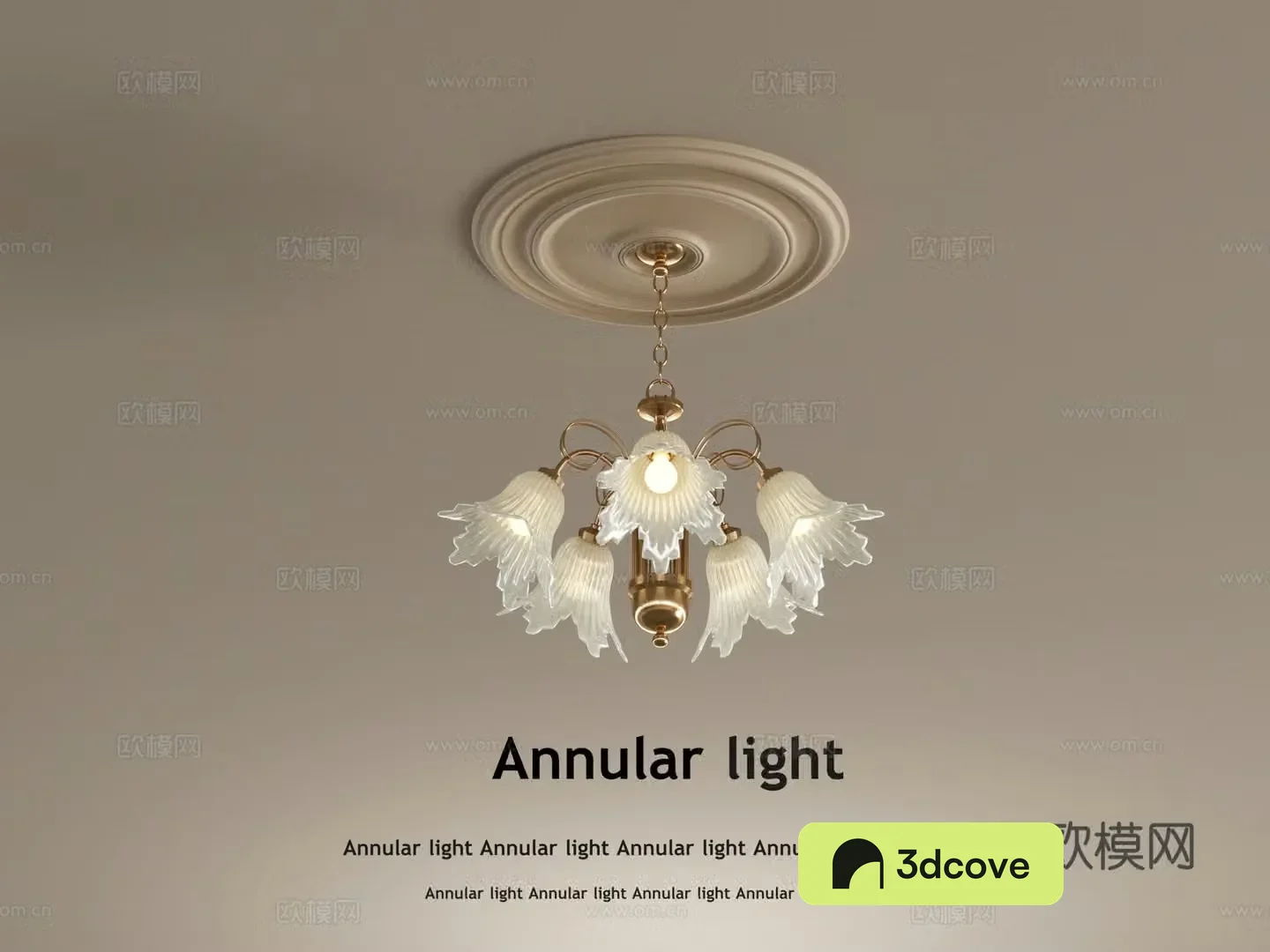 French Creamy Chandelier Multi-head Chandelier