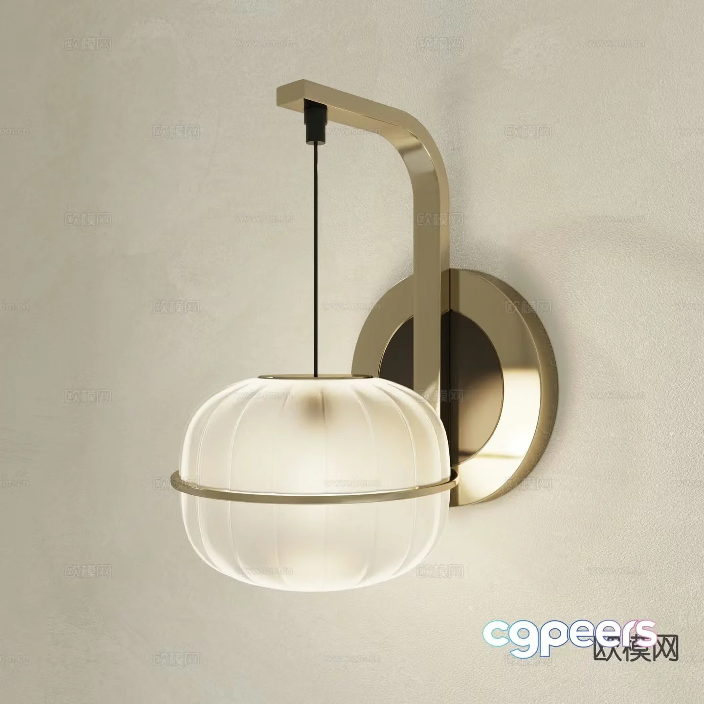 Modern wall light 3d model