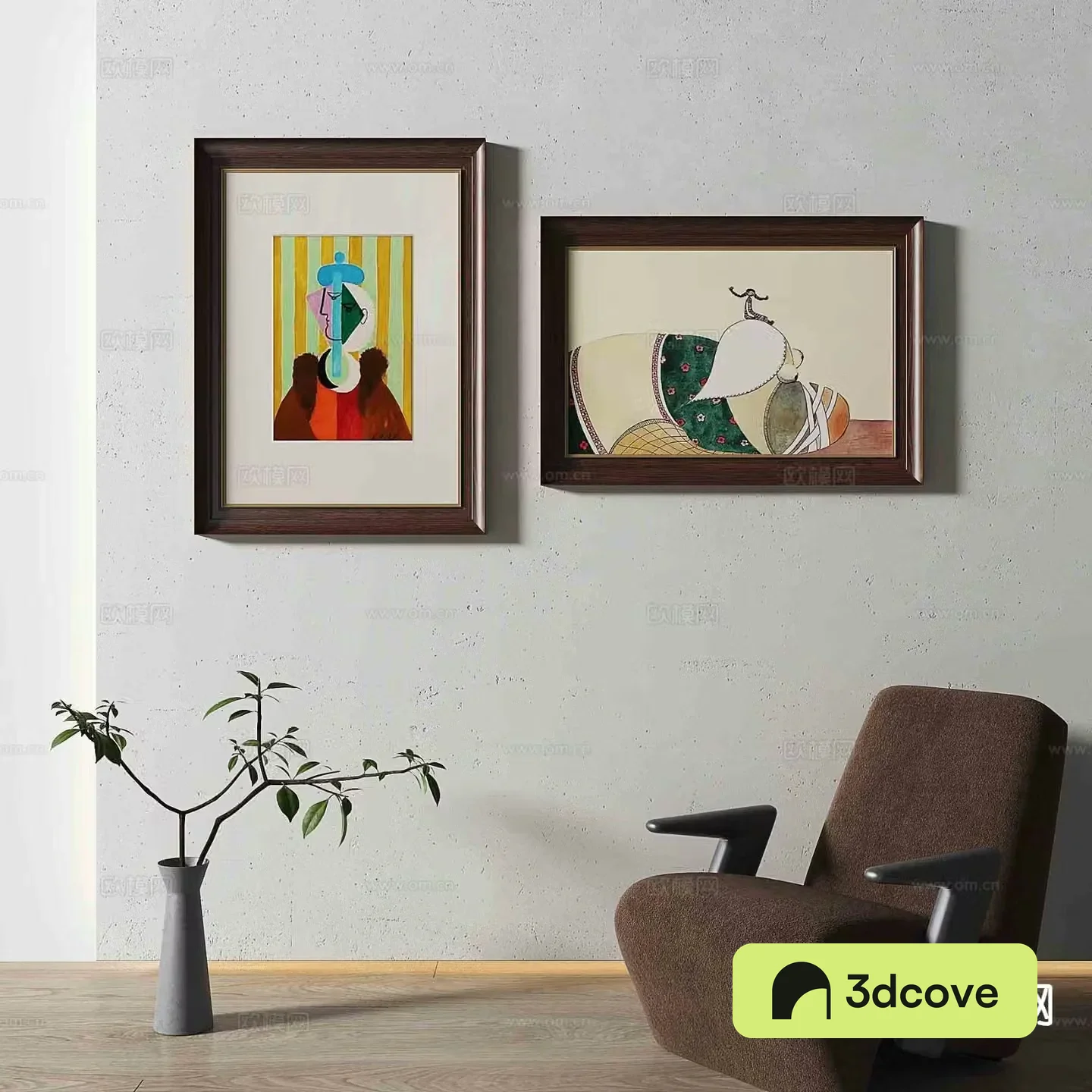 Medieval style abstract painting oil painting decorative painting