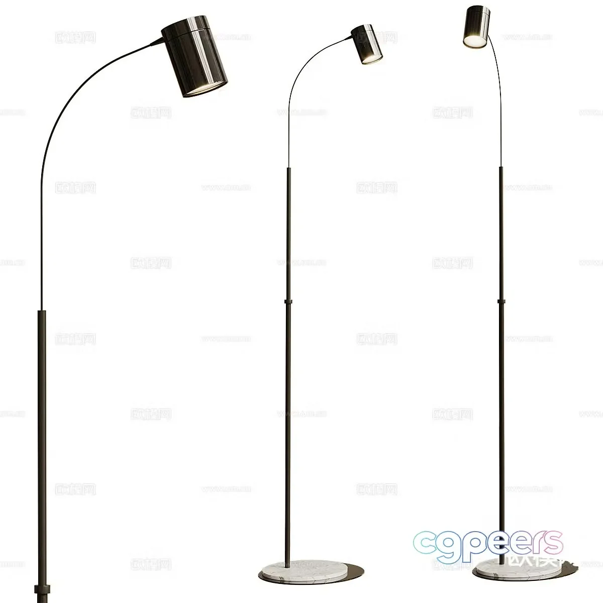 Simple floor lamp corner lamp 3d model