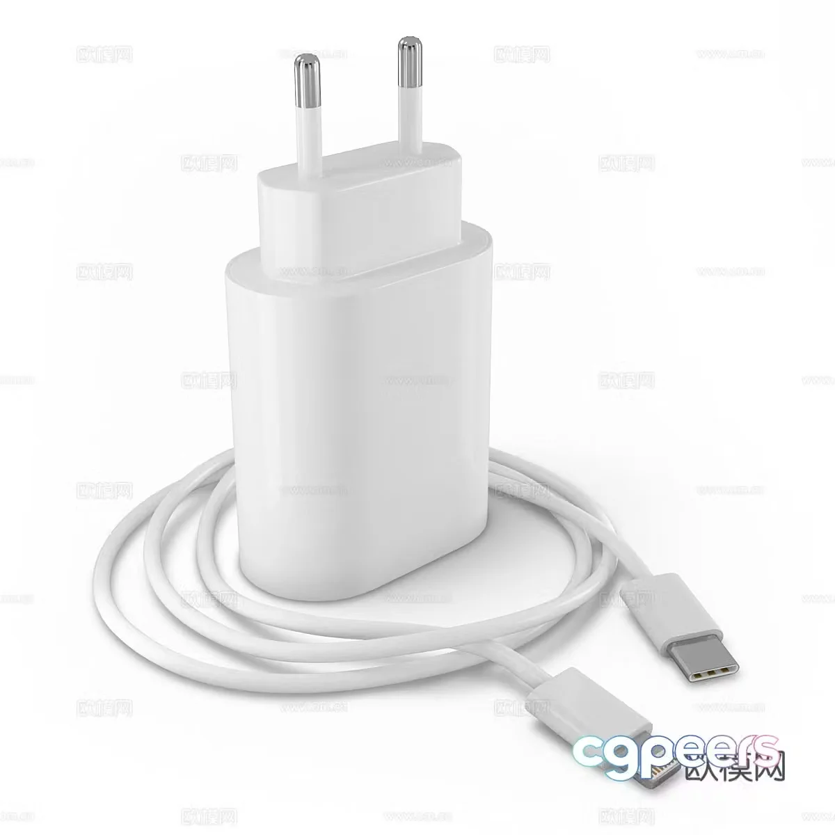 Apple charger 3d model