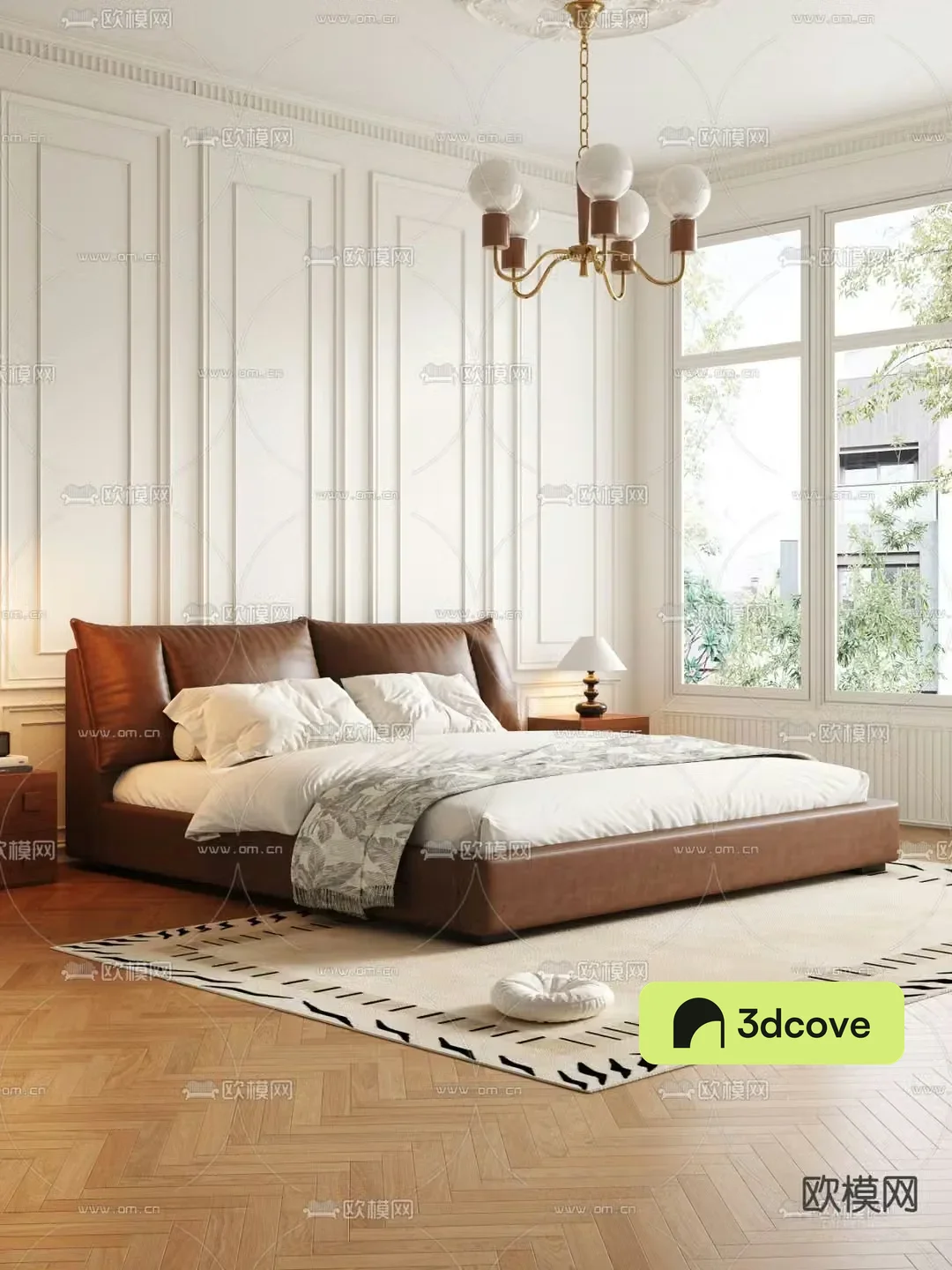 Medieval style double bed