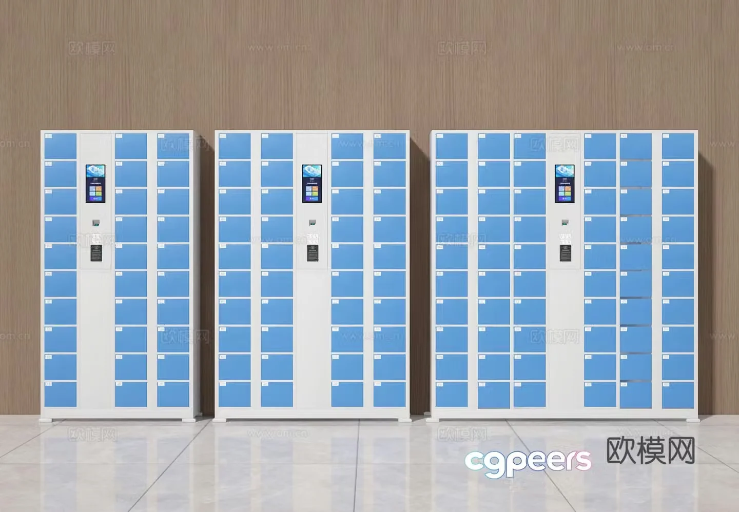 3D model of storage cabinet