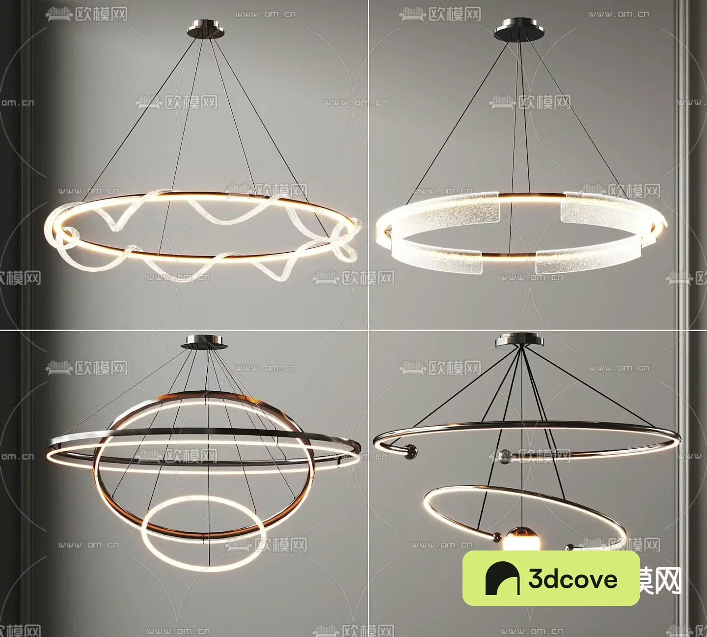 Ring chandelier hall chandelier