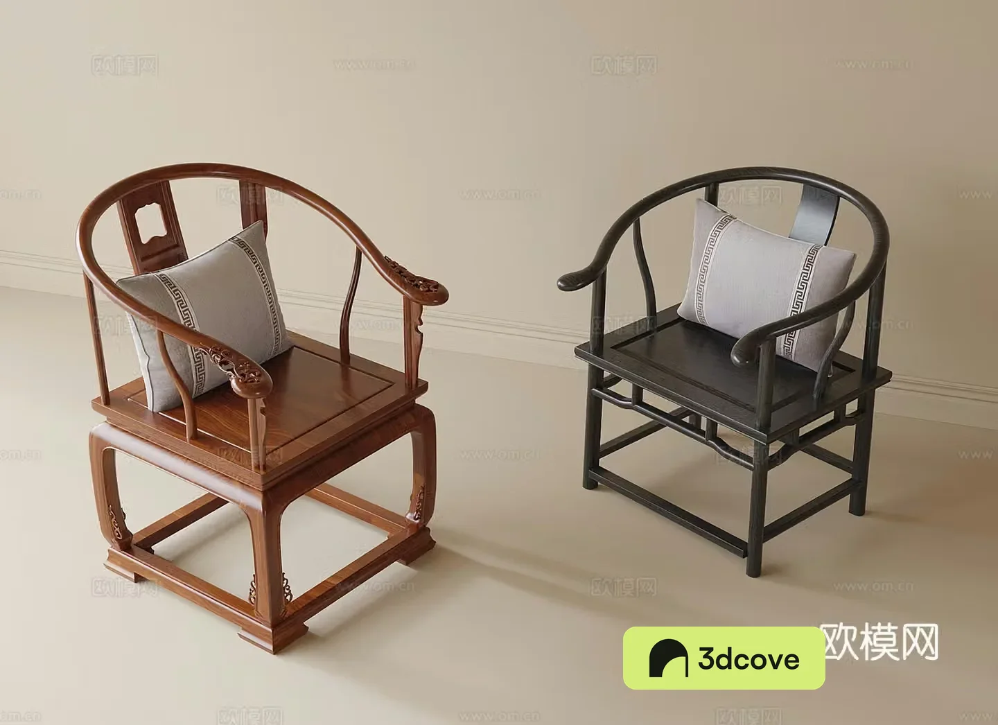 Chinese single chair dining chair leisure chair