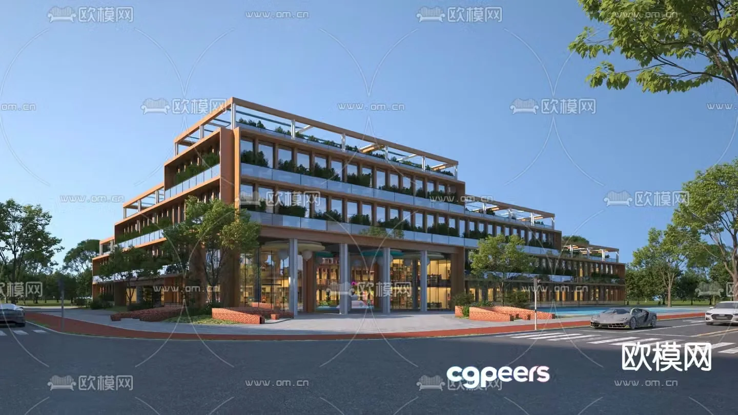 Library Cultural Center 3D Model