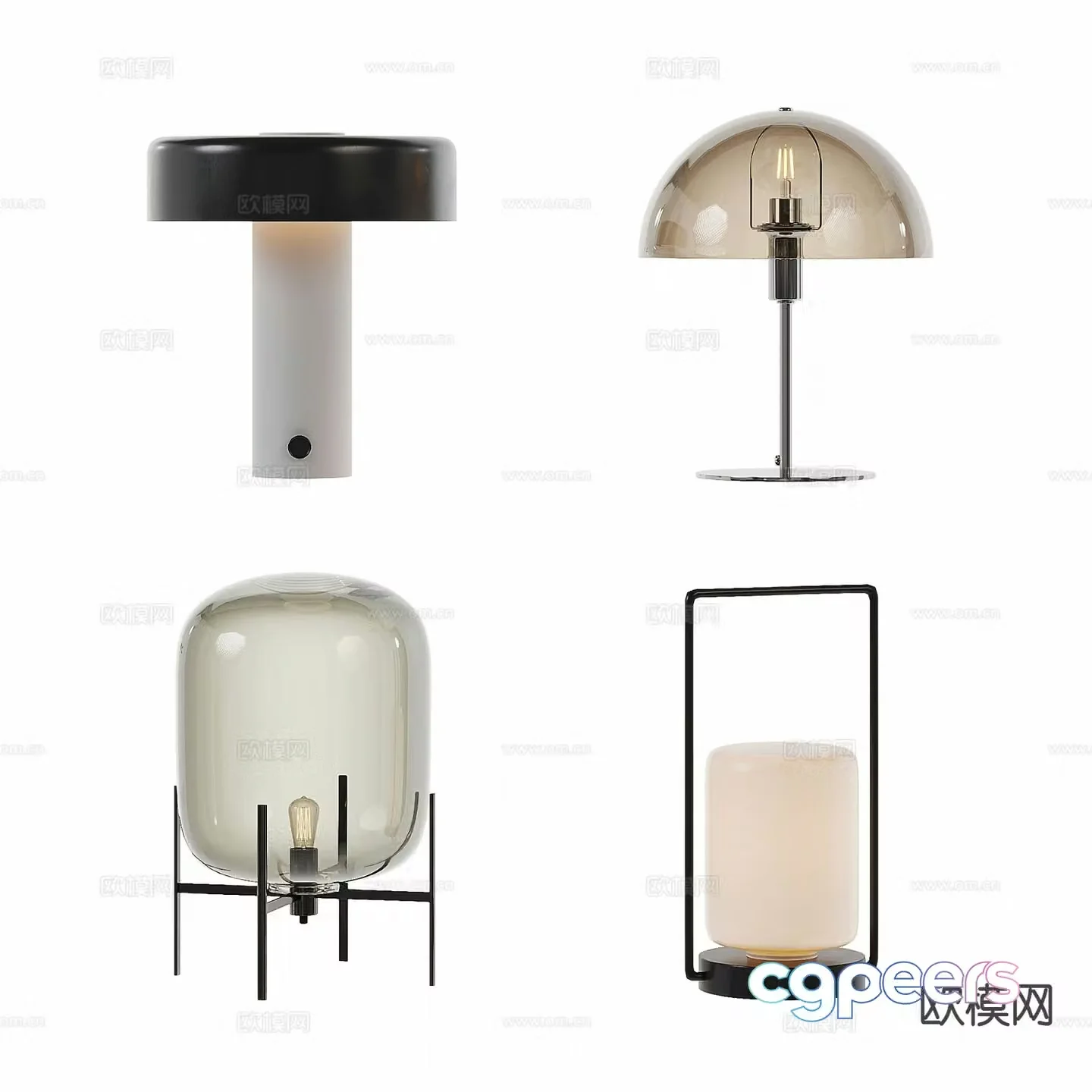Light luxury desk lamp Simple desk lamp 3D model