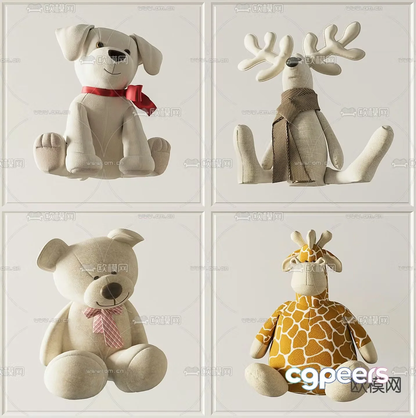 Plush toy doll 3d model