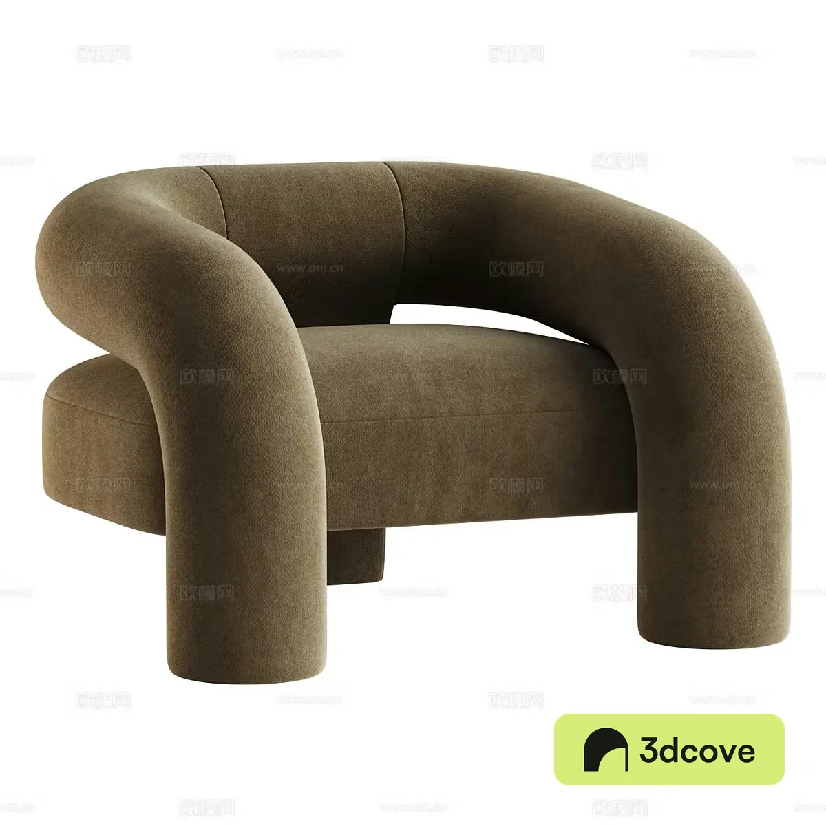 Modern Cream Style Kosa Lounge Chair