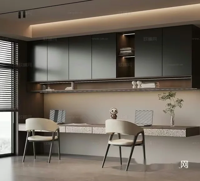 Modern Office Space 3D Model – 12988 – VRAY Render