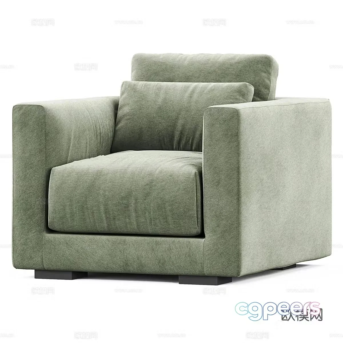 Sofa coffee table combination 3D model