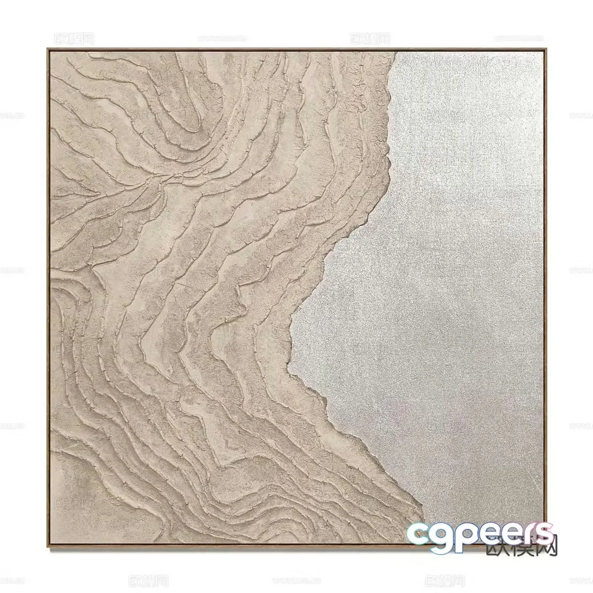 Art hanging painting texture painting 3d model