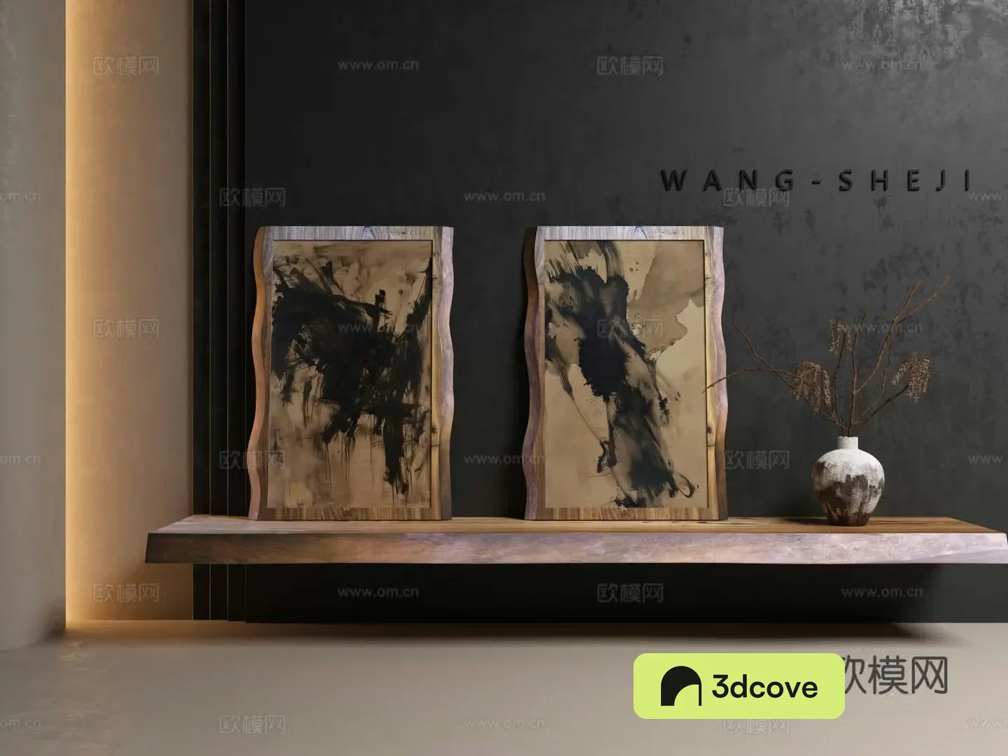 Wabi-sabi painting decorative painting art painting hanging painting