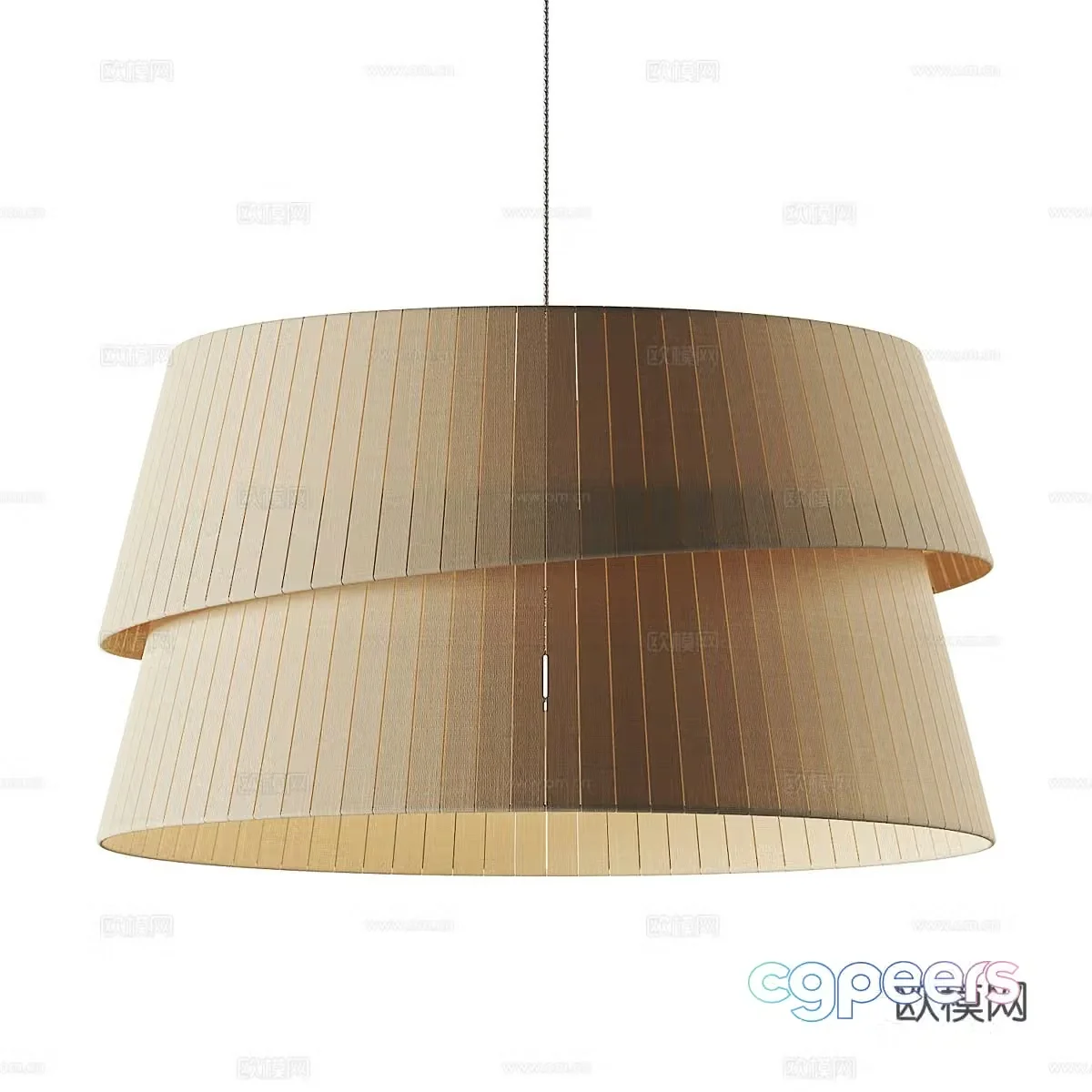 New Chinese -style woven chandelier 3D model